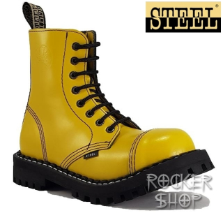 Topánky STEEL-8 dierkové žlté